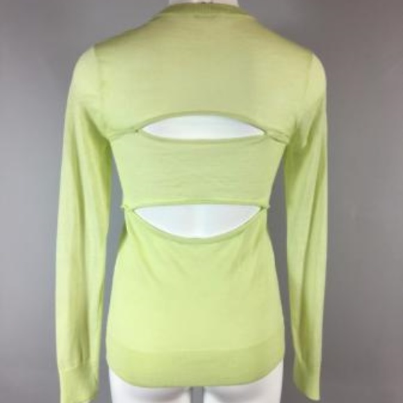 A.L.C. Sweaters - A.L.C. Pastel Green Merino Wool CUT-OUT Sweater XS